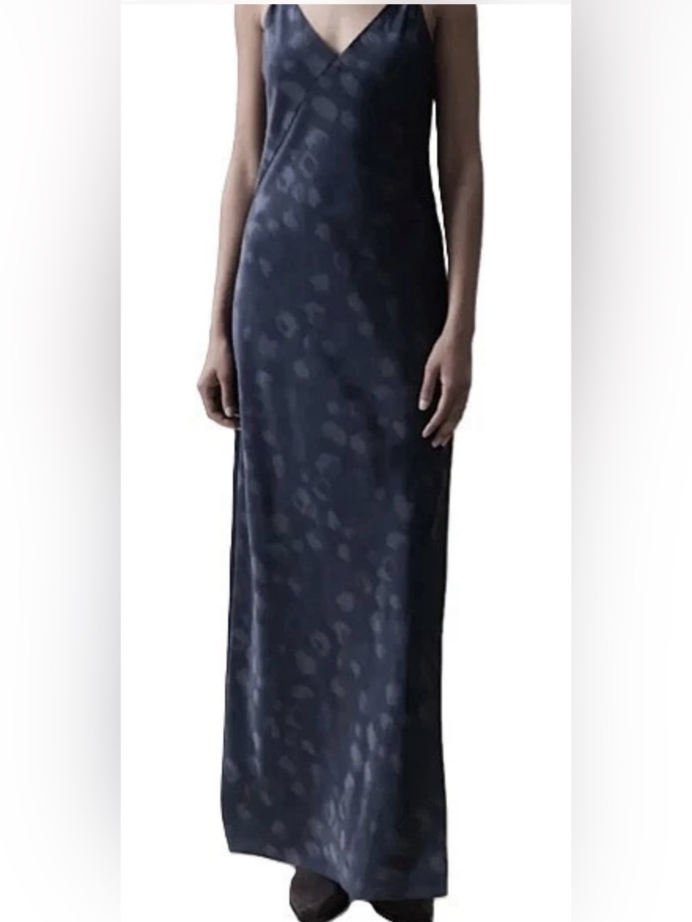 Rag & Bone NAVY LEOPARD RISSA SLIP DRESS. Size 10, NWT